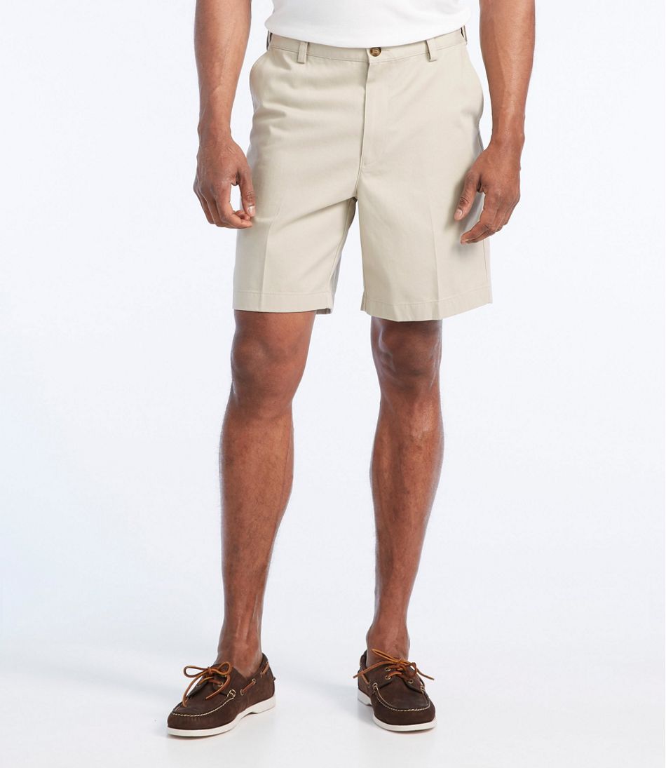 L.L.Bean On Sale | Men's Wrinkle-Free Double L® Chino Shorts, Natural Fit, Hidden Comfort Waist, 8"