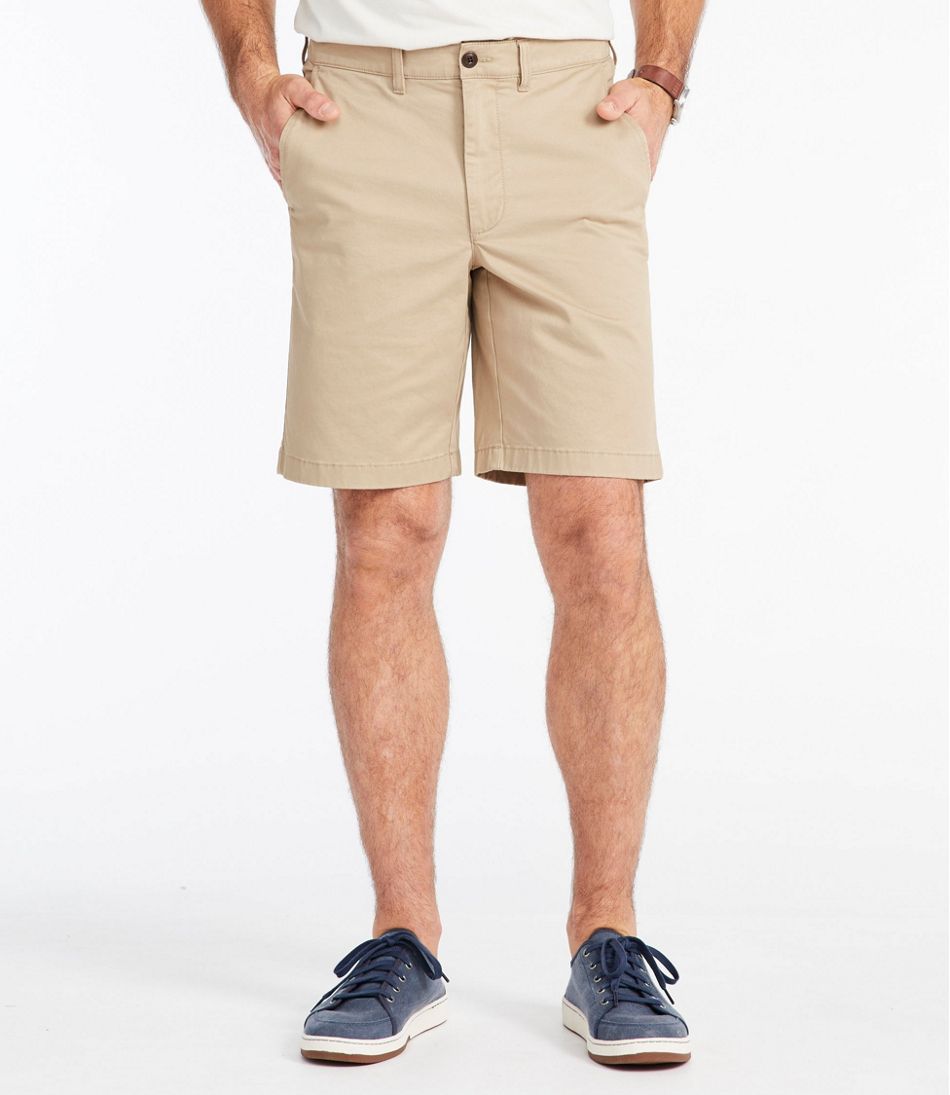 L.L.Bean Discount | Men's Lakewashed® Stretch Khaki Shorts, 9"