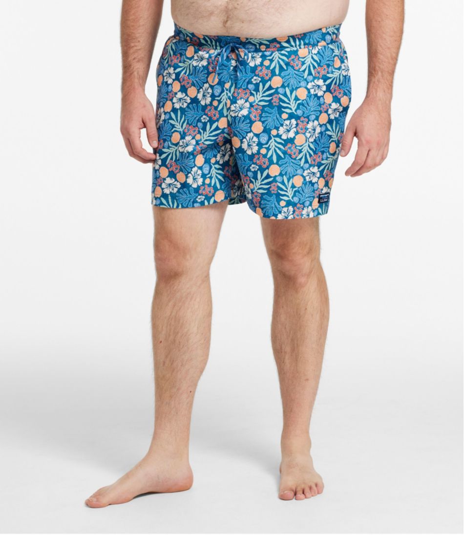 L.L.Bean Outlet | Men's Vacationland Stretch Swim Trunks, Print, 6"