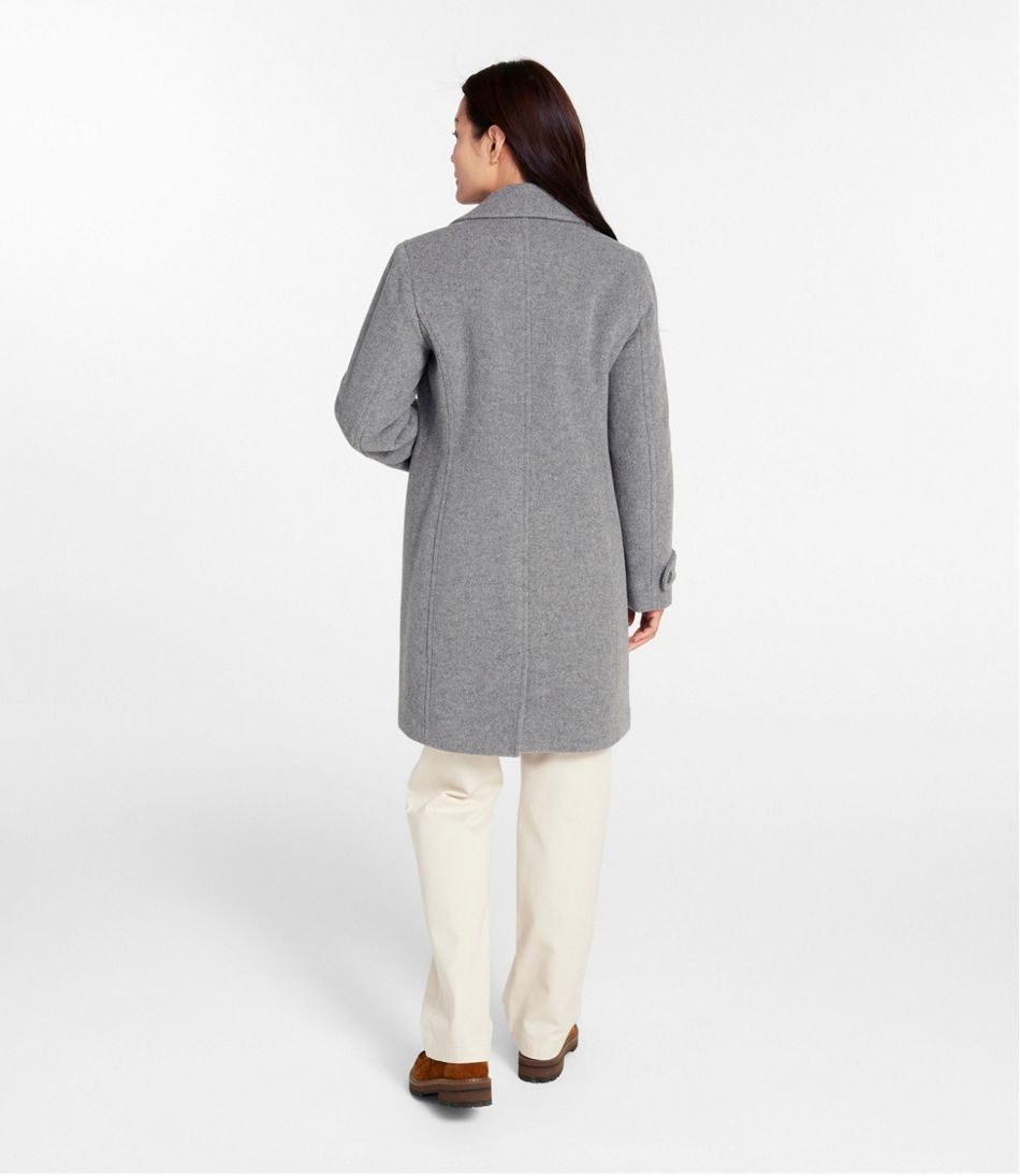 L.L.Bean New | Women's Classic Lambswool Polo Coat, Three-Quarter Length
