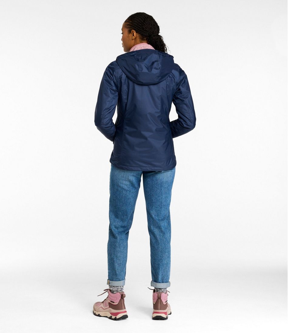 L.L.Bean New | Women's Trail Model Rain Jacket, Fleece-Lined