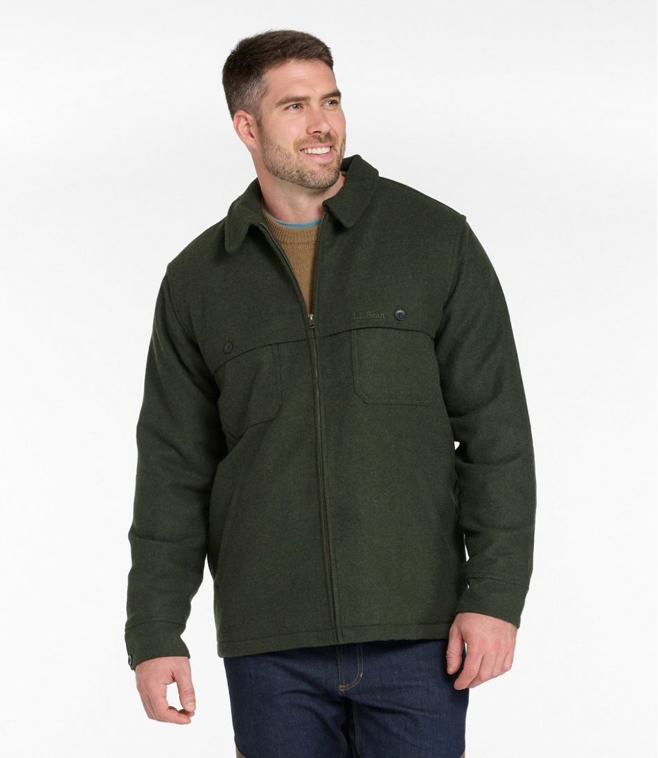L.L.Bean Outlet | Men's Maine Guide Zip-Front Jac-Shirt with PrimaLoft