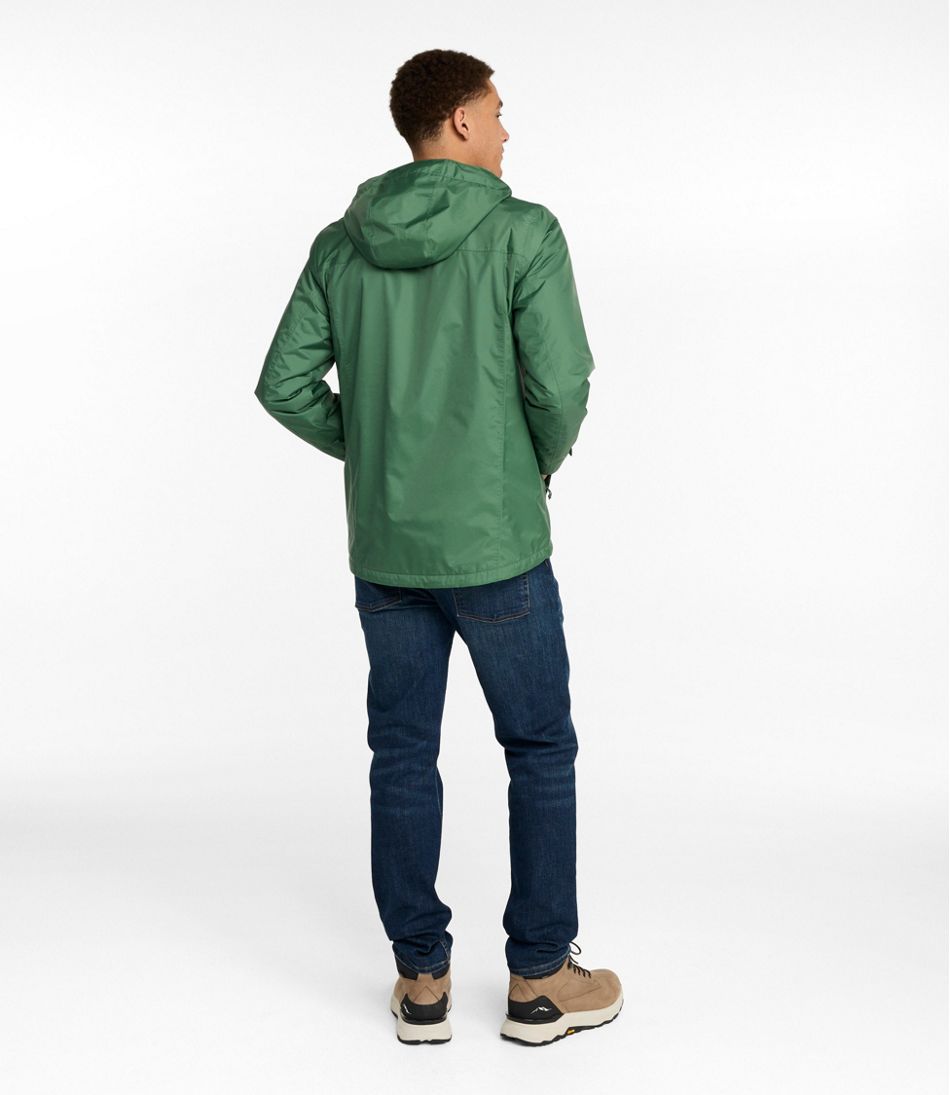 L.L.Bean Online | Men's Trail Model Rain Jacket, Fleece-Lined