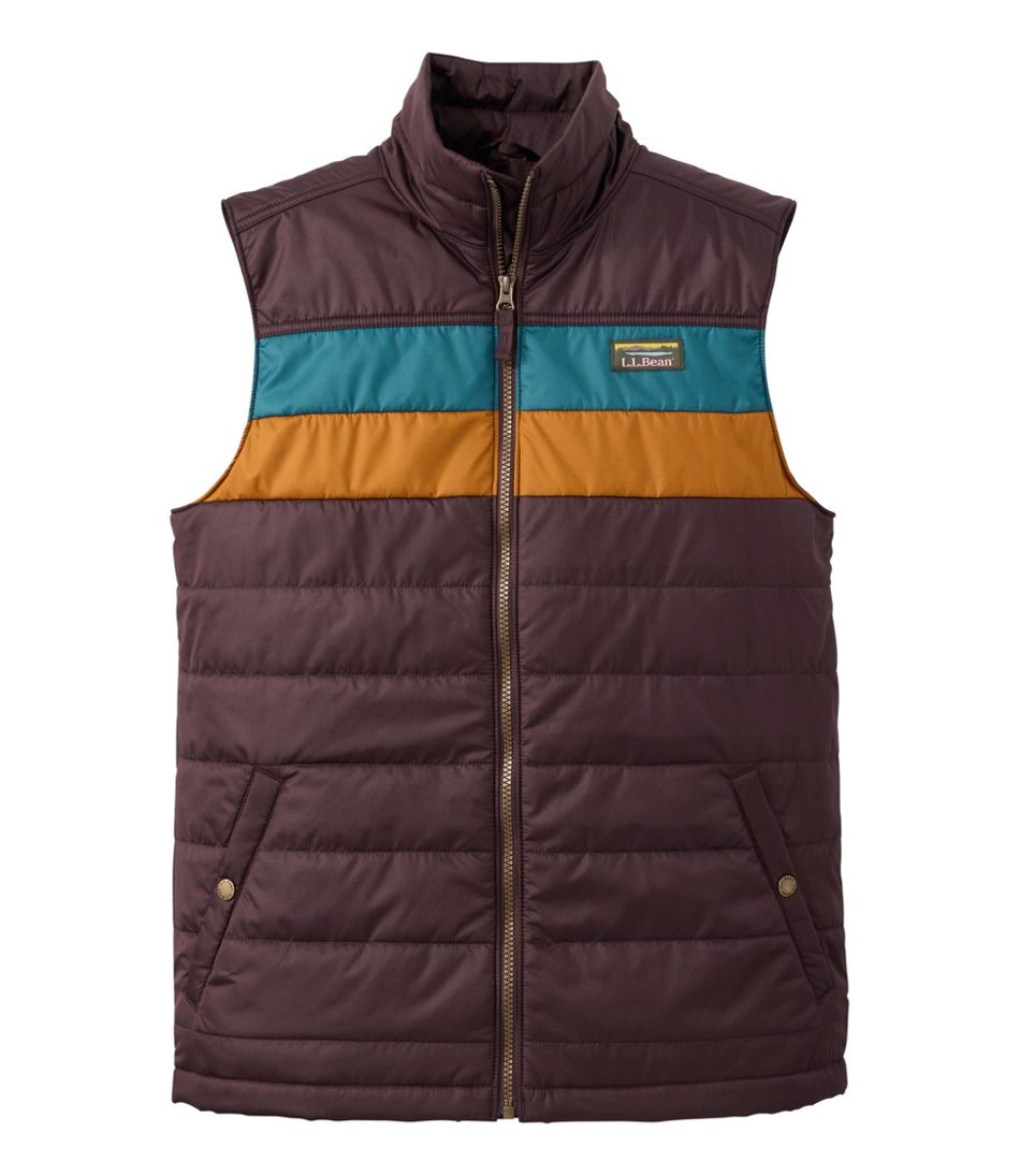 L.L.Bean Online | Men's Mountain Classic Puffer Vest, Colorblock