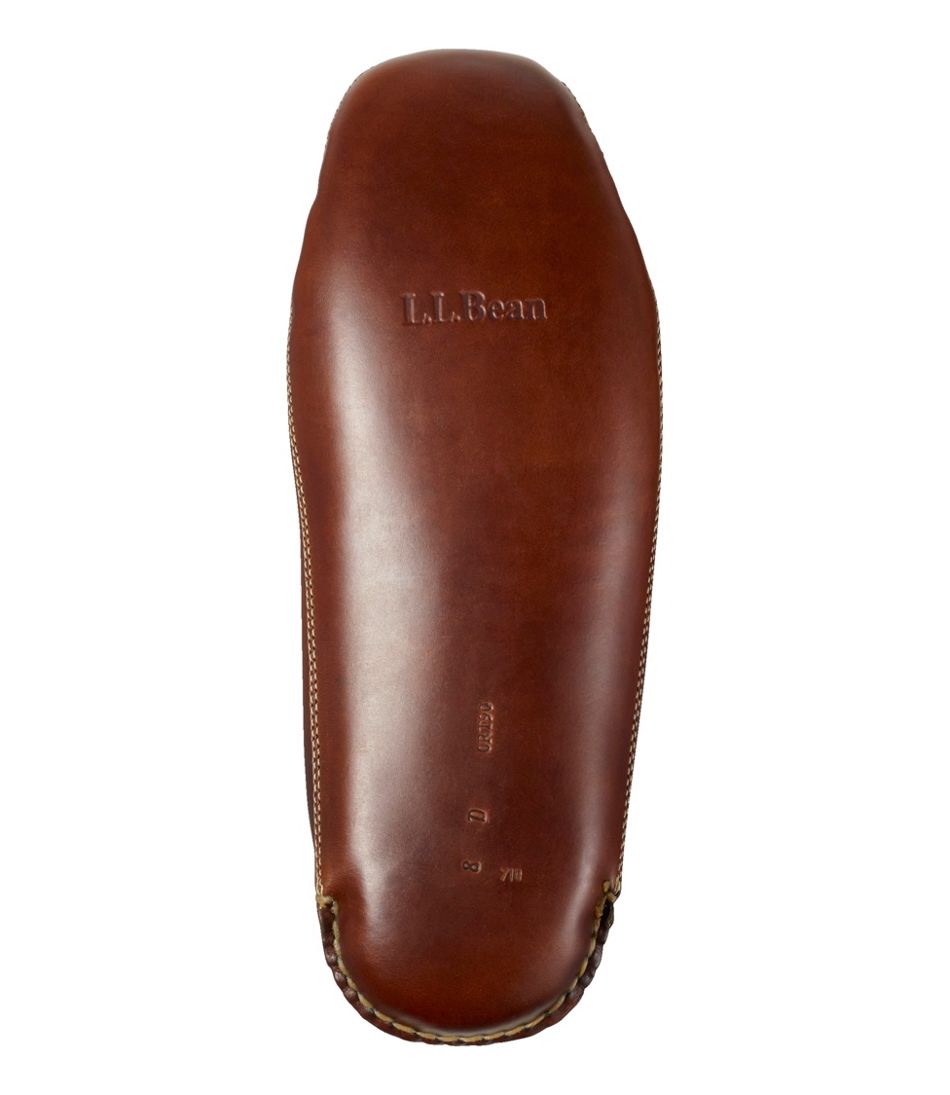 L.L.Bean For Sale | Men's Leather Double-Sole Slippers, Shearling-Lined