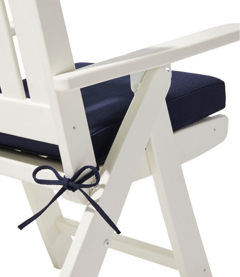 L.L.Bean New | All Weather Folding/Armless Chair Textured Cushion