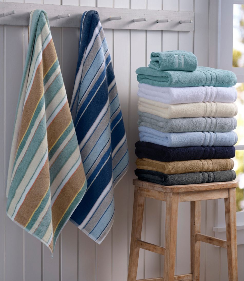 L.L.Bean For Sale | Bean's Organic Cotton Towel, Stripe