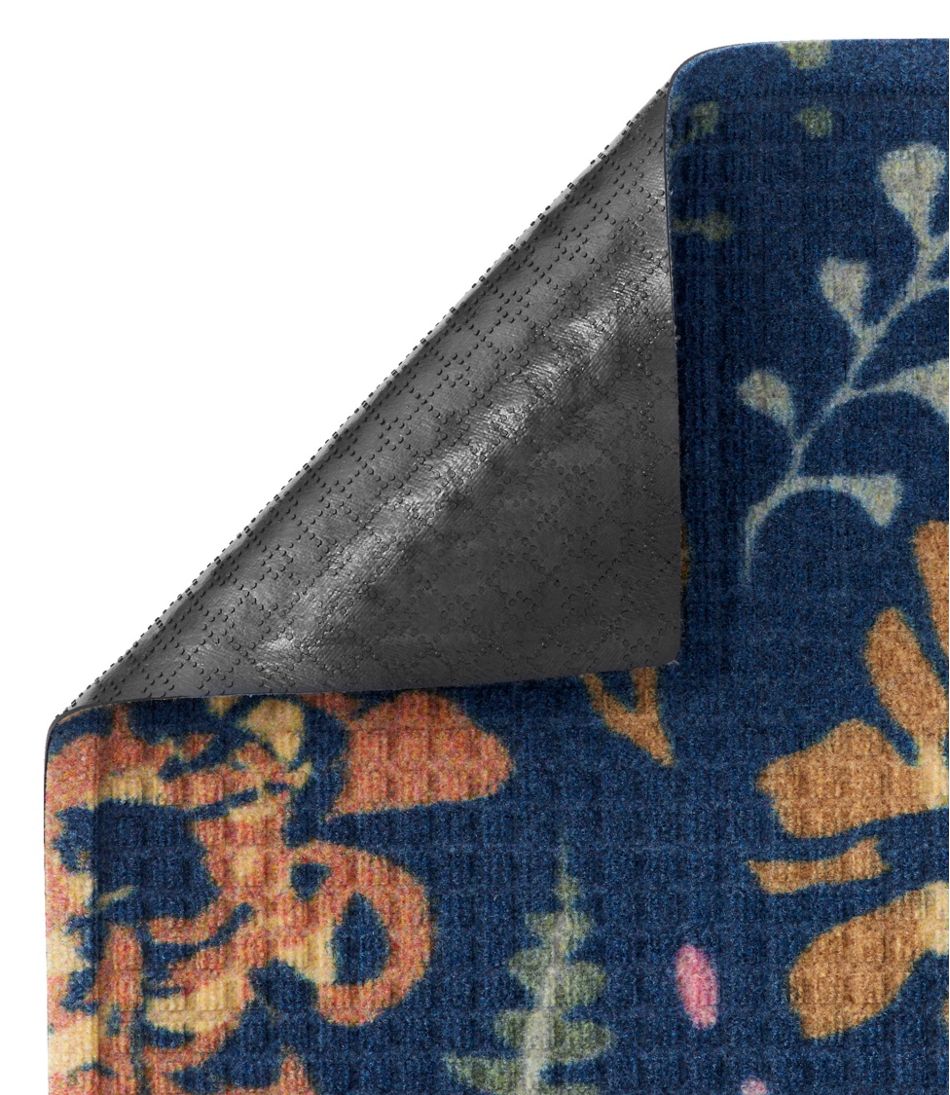 L.L.Bean New | Printed Recycled Waterhog Doormat, Floral