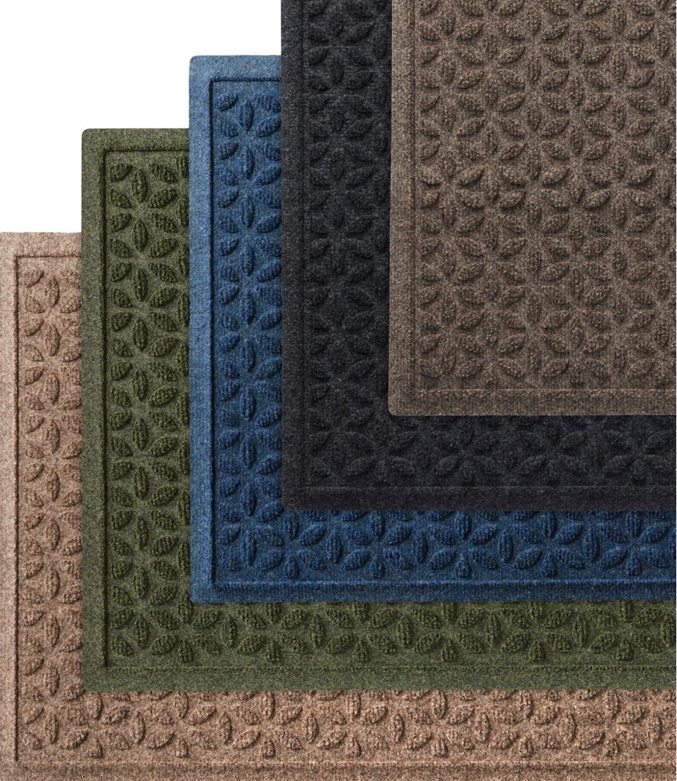 L.L.Bean Outlet | Heavyweight Recycled Waterhog Mat Runner, Blooming Circles