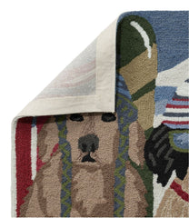 L.L.Bean Online | Indoor/Outdoor Vacationland Runner, Dogs Skiing