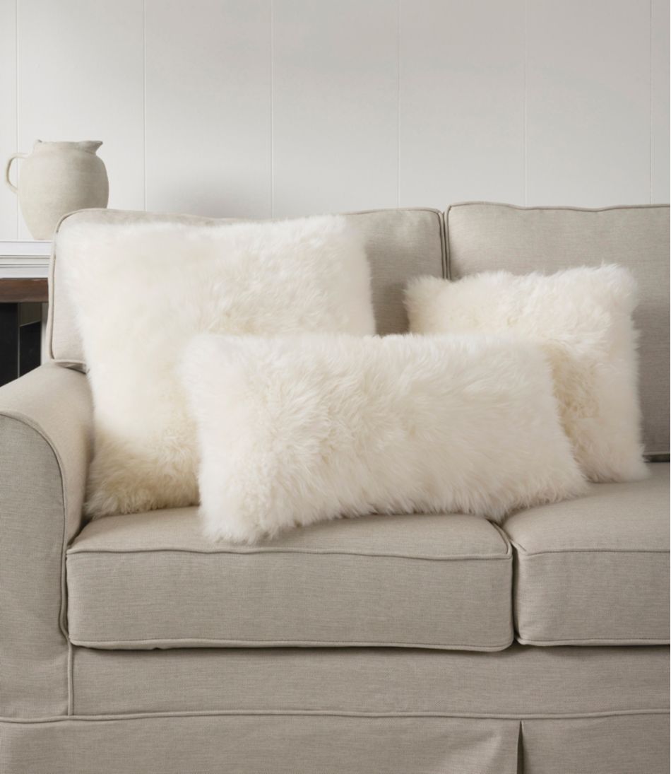 L.L.Bean Discount | Sheepskin Throw Pillow, 11" x 22"