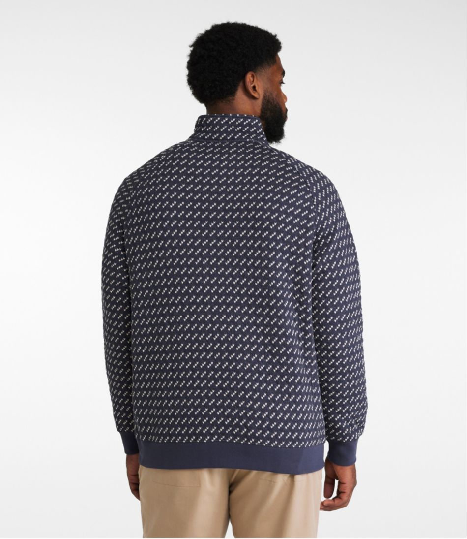 L.L.Bean US | Men's Bean's Quilted Sweatshirt, Mockneck, Print