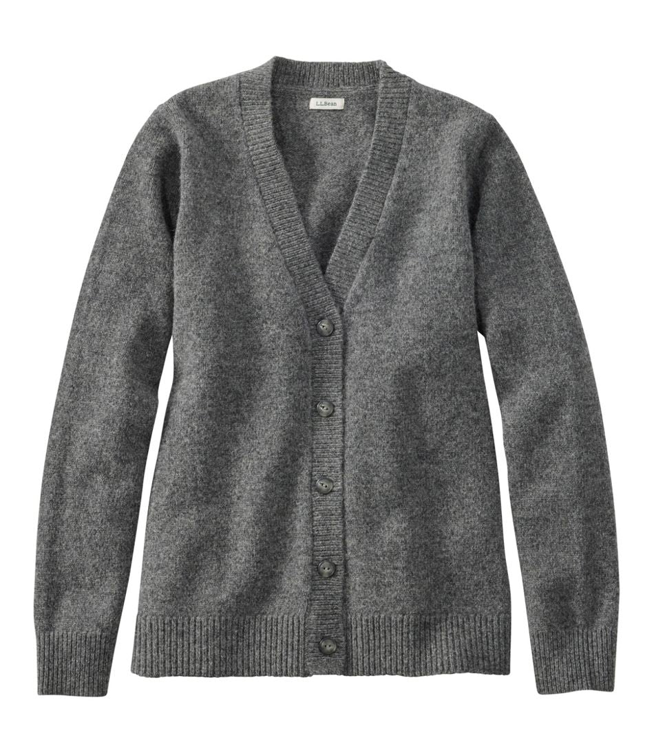 L.L.Bean Online | Women's Bean's Classic Ragg Wool Sweater, Button-Front Cardigan