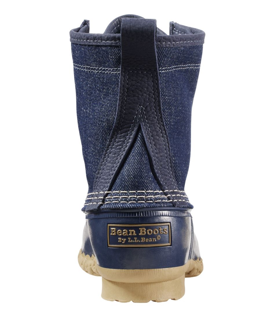 L.L.Bean Outlet | Women's Bean Boots, 8" Denim Insulated Flannel-Lined