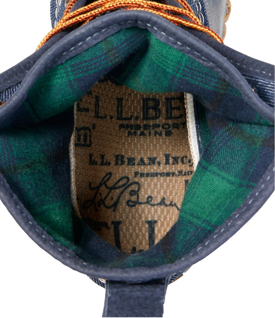 L.L.Bean Outlet | Women's Bean Boots, 8" Denim Insulated Flannel-Lined