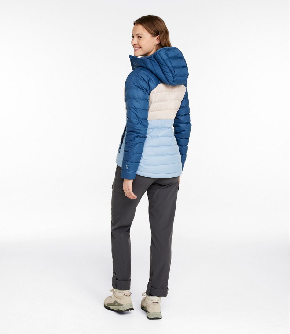 L.L.Bean New | Women's Bean's Down Hooded Jacket, Colorblock