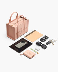 Marc Jacobs US - The Leather Small Tote Bag Cement