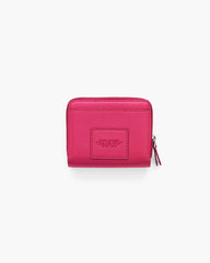 Marc Jacobs New - The Leather Mini Compact Wallet Raspberry Pink
