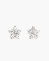 Marc Jacobs For Sale - The Star Pave Stud Earrings Silver/Crystal
