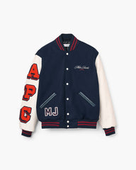 Marc Jacobs US - The A.P.C. X Marc Jacobs  Varsity Jacket Dark Navy/White