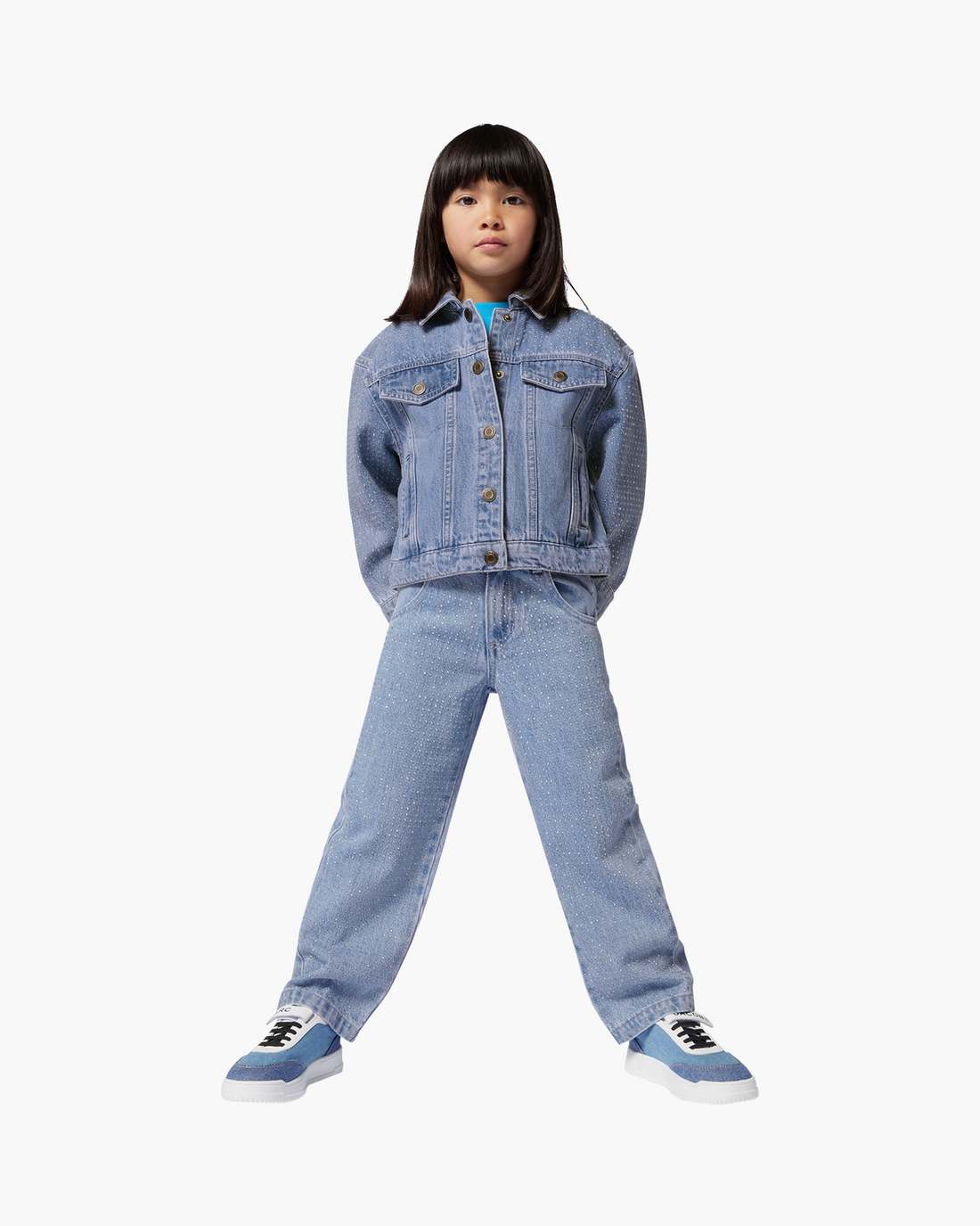Marc Jacobs Discount - The Crystal Denim Jacket Blue